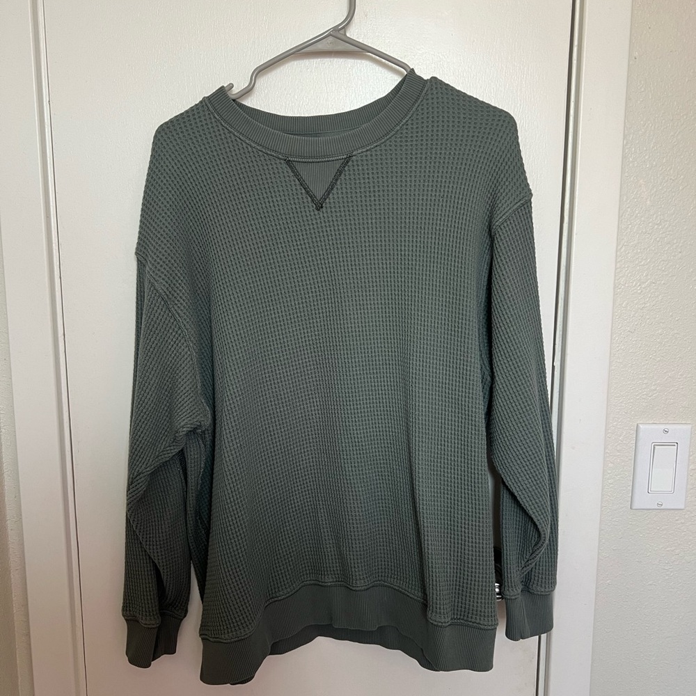 Aerie Waffle Knit Sweatshirt